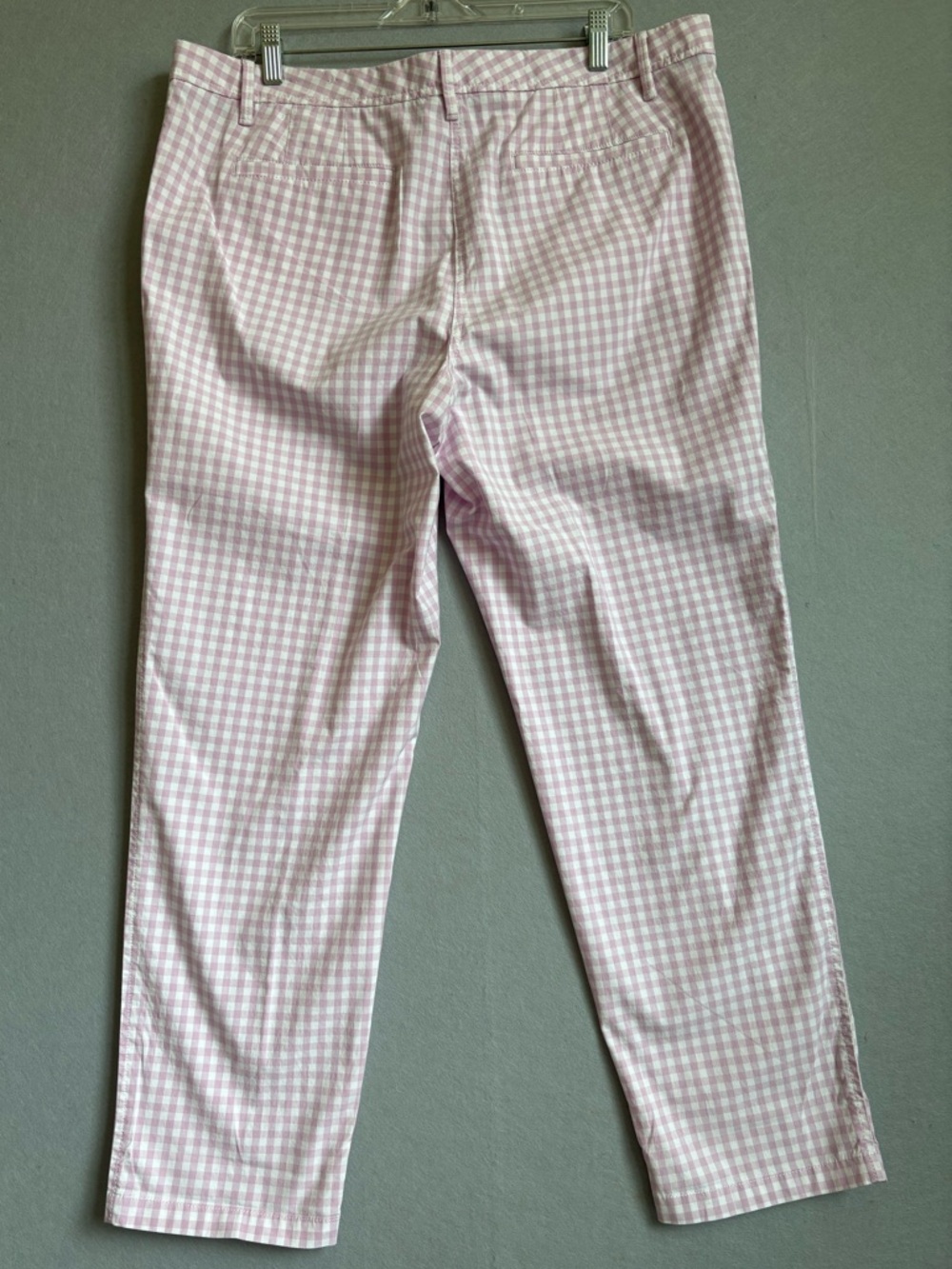 Talbots Relaxed Chinos - Perfect Check in Lilac size 14 - Picture 4 of 6